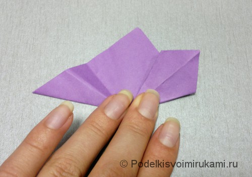 Как сделать цветок из бумаги. Модульное оригами. Фото №11.