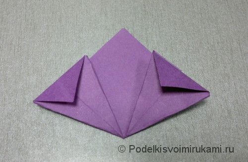 Как сделать цветок из бумаги. Модульное оригами. Фото №14.