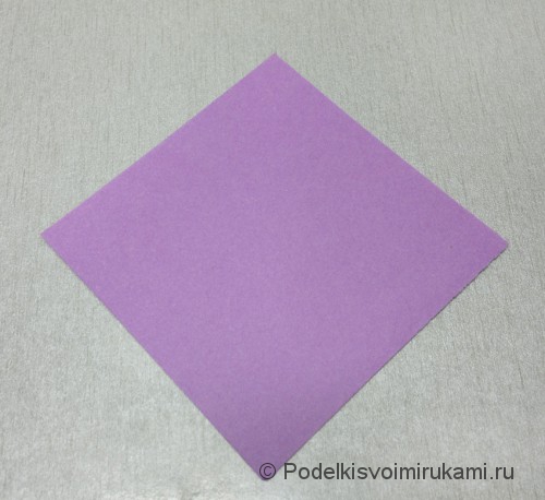 Как сделать цветок из бумаги. Модульное оригами. Фото №2.