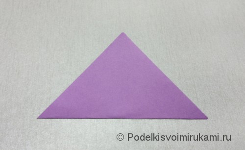 Как сделать цветок из бумаги. Модульное оригами. Фото №3.