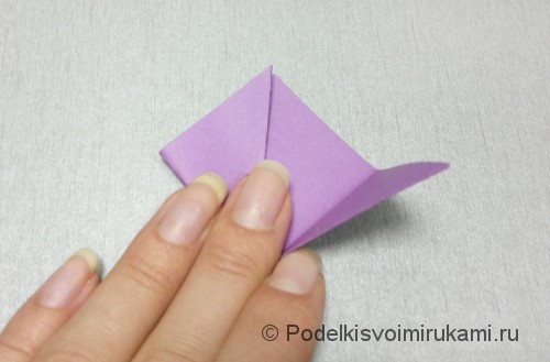 Как сделать цветок из бумаги. Модульное оригами. Фото №4.