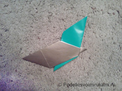 Как сделать восьмиугольный сюрикен из бумаги. Шаг №6. Фото 1.