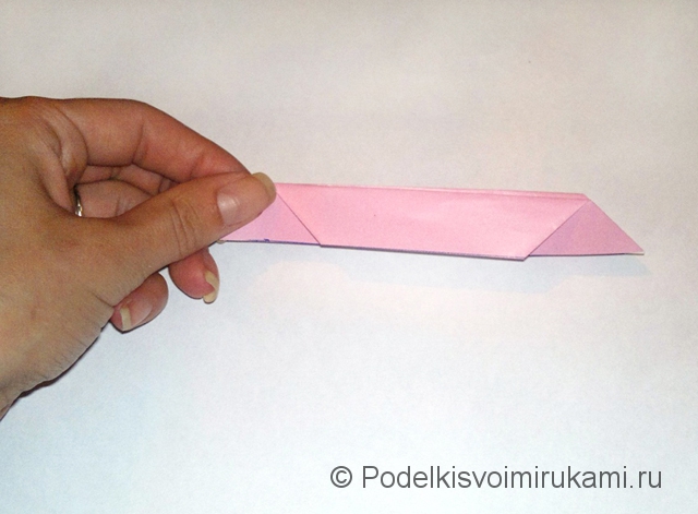 Как сделать лилию из бумаги. Шаг №1. Фото 9.