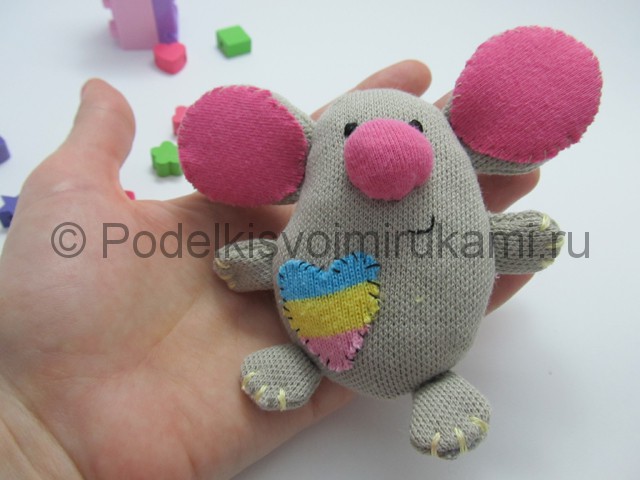 Мышка-очаровашка «Маруся» своими руками. Фото 19.