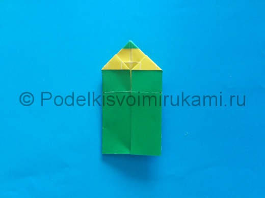 Карандаш из бумаги своими руками в технике оригами. Итоговый вид поделки.