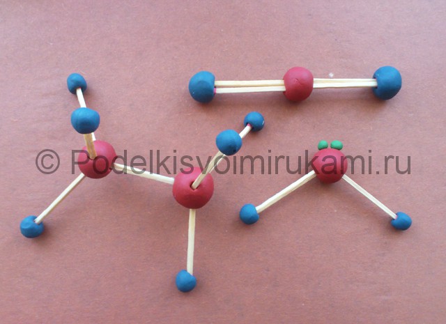Лепка молекул из пластилина - фото 11.