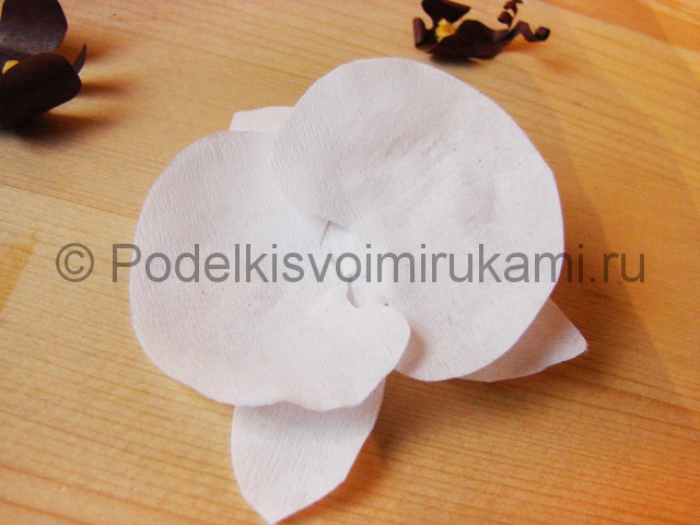 Изготовление орхидеи из бумаги - фото 20.