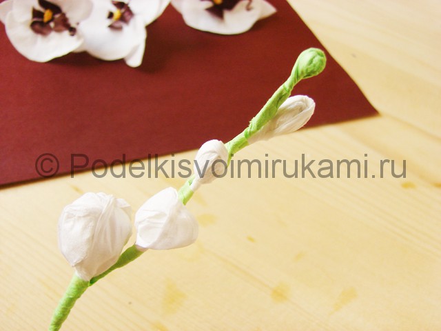 Изготовление орхидеи из бумаги - фото 34.