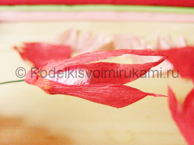 Поделка хризантемы из бумаги - фото 10.