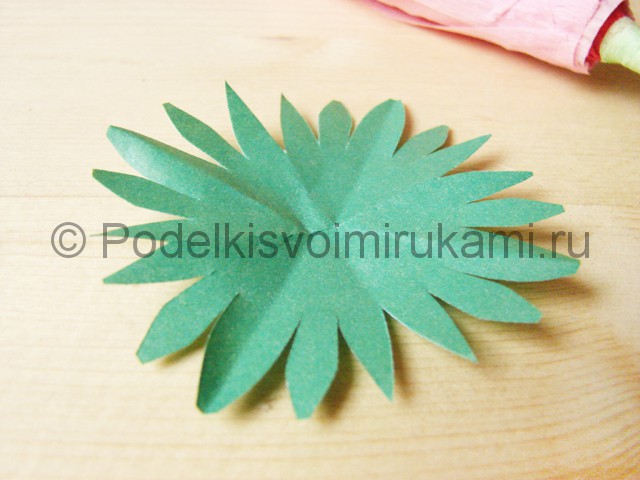 Поделка хризантемы из бумаги - фото 22.