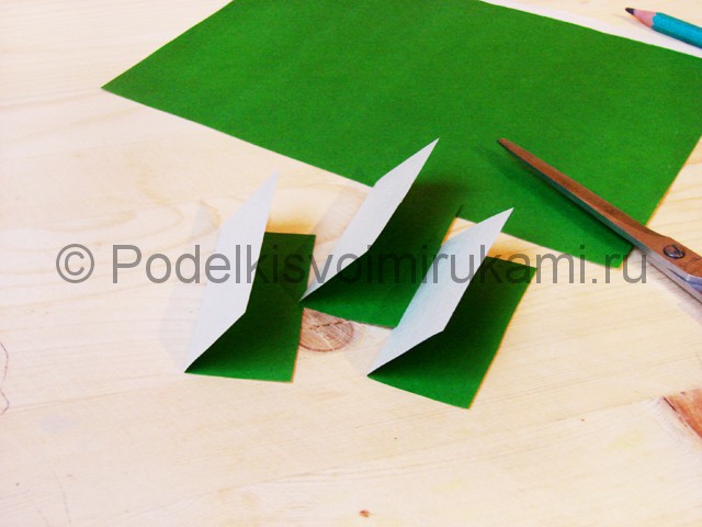 Изготовление кактуса из бумаги - фото 3.