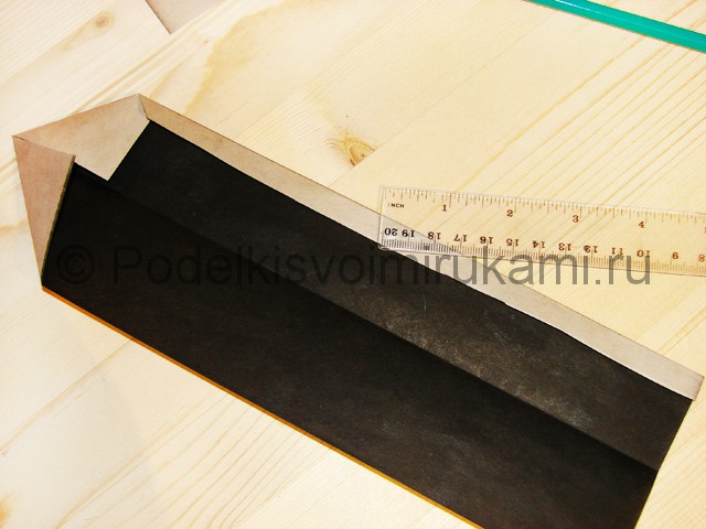Изготовление ножа из бумаги - фото 11.