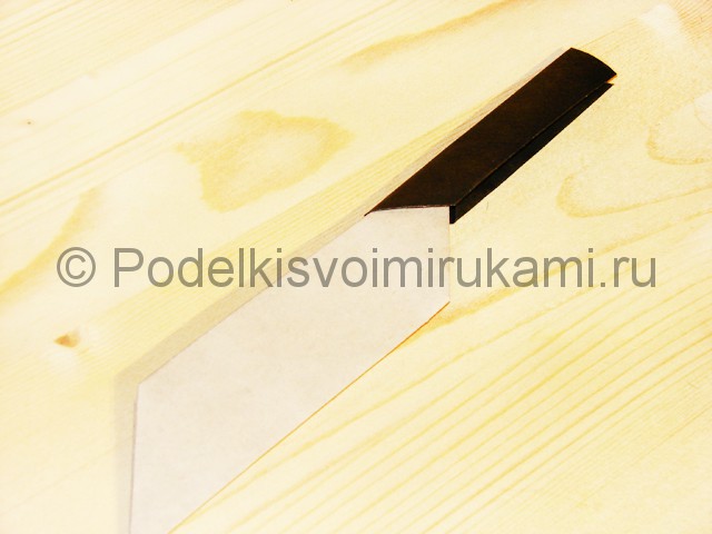 Изготовление ножа из бумаги - фото 35.
