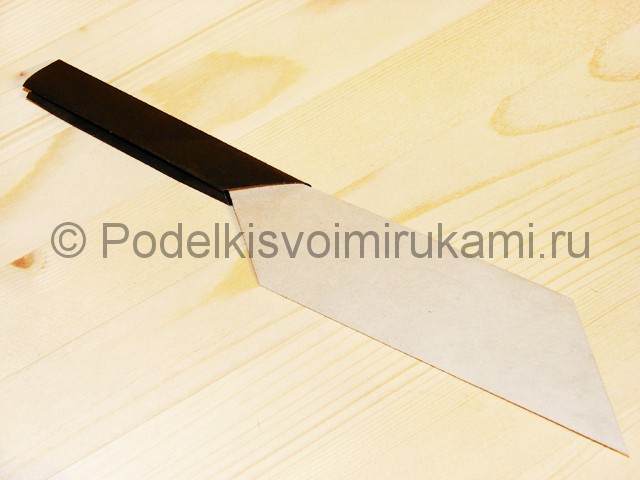 Изготовление ножа из бумаги - фото 37.