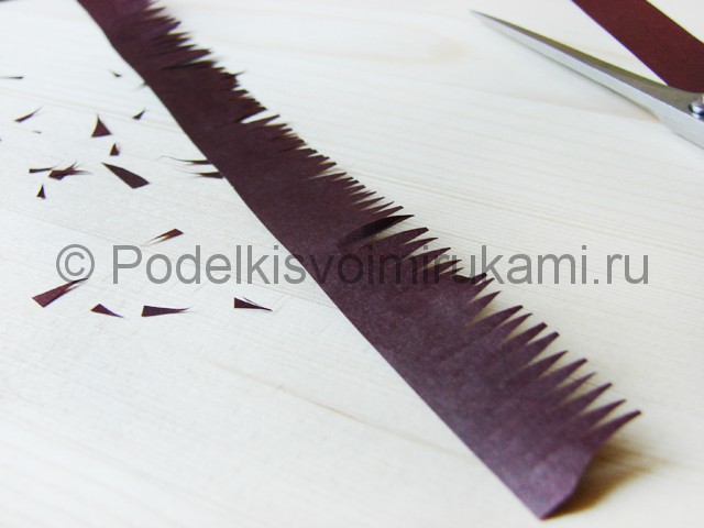 Изготовление пальмы из бумаги - фото 16.